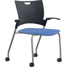 9 to 5 Seating Bella Fabric Seat Mobile Stack Chair