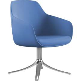 9 to 5 Seating Lilly Swivel Base Fabric Lounge Chair