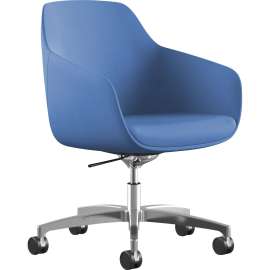 9 to 5 Seating Lilly 5-Star Base Fabric Lounge Chair