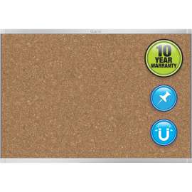 Quartet Aluminum Prestige 2 Magnetic Cork Board
