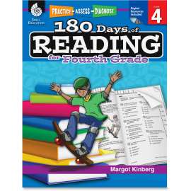 Shell Education 180 Days of Reading Grade 4 Book Printed/Electronic Manual Book by Margot Kinberg