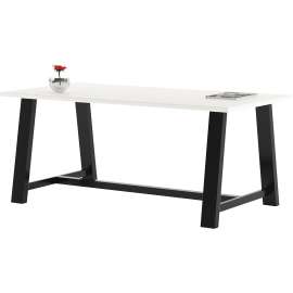 KFI Midtown 36x72x30 Laminate Top Table, High Pressure Laminate (HPL) Top, White, 30"H x 36"W x 72"L, 1 Each
