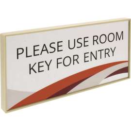 Lorell Snap Plate Architectural Sign