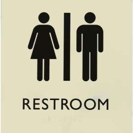 Lorell Restroom Sign