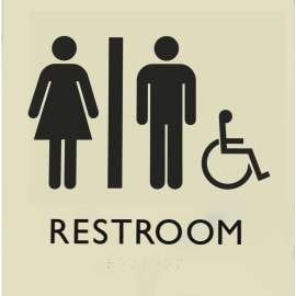 Lorell Restroom Sign