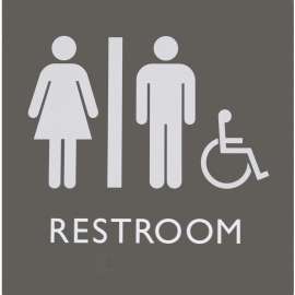 Lorell Restroom Sign