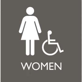 Lorell Restroom Sign