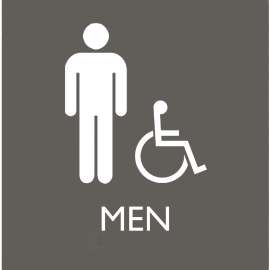 Lorell Restroom Sign