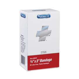 XPRESS First Aid Kit Refill, Bandages, 3/4" x 3" Plastic, 50/Box