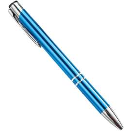 Luxury Black Refill Blue Metal Retractable Ballpoint Pen with Clip