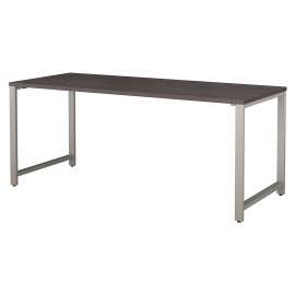 Bush 400 Series 72W x 30D Table Desk with Metal Legs, Storm Gray