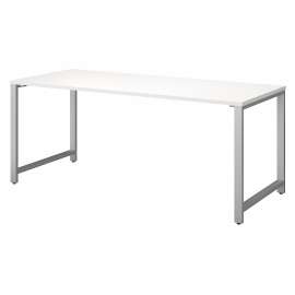Bush 400 Series 72W x 30D Table Desk with Metal Legs, White