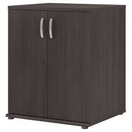 Bush Business Furniture Universal Closet Organizer with Doors and Shelves, Storm Gray/Storm Gray