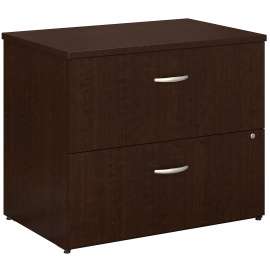 Bush Easy Office Lateral File Cabinet, Mocha Cherry