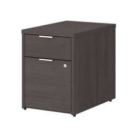 Bush Jamestown 2 Drawer File Cabinet - Assembled, Storm Gray