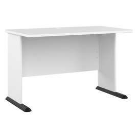 Bush Studio A 48W Gaming Desk, White/White