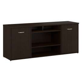Bush Business Furniture Series C 72W Office Storage Cabinet with Doors and Shelves, Mocha Cherry/Mocha Cherry