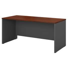 Bush Series C 60W x 24D Credenza Desk, Hansen Cherry/Graphite Gray