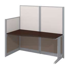 Bush Office in an Hour 65W x 33D Cubicle Workstation, Mocha Cherry