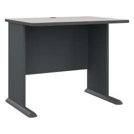 Bush Series A 36W Desk, Slate/White Spectrum