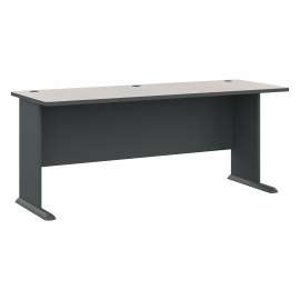 Bush Series A 72W Desk, Slate/White Spectrum