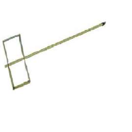 24"L x 7"W Chrome Plated Steel Paint/Mud Gate Mixer