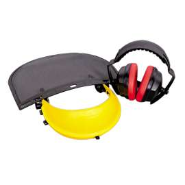 Handyman Mesh Visor & Ear Muff Set