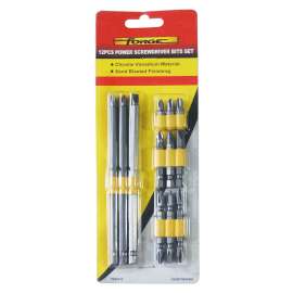 Chrome Vanadium Steel Bits Set, 12 Pieces