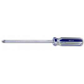 #3 x 6" Carbon Steel Phillips Head Screwdriver with Transparent Handle