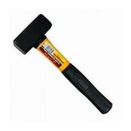 3.75 lb Drop Forged Steel Head Club Hammer with Fiberglass Shaft and Vinyl Grip