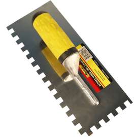 11"L x 4.5"W Notched Trowel with Soft Grip Handle
