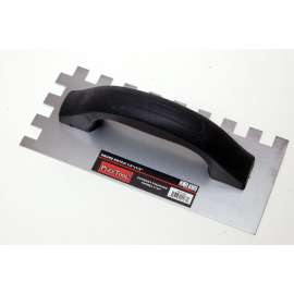 9" x 4" Economy Finishing Notched Trowel, Square Notch 1/2" x 1/2"