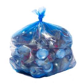 33" x 46" 42 Gal 2 Mil Blue Recycling Bags, 100/Case