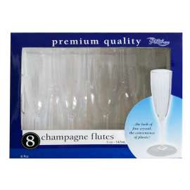 5 oz Champagne Flute, 8/Pack, 10/Case