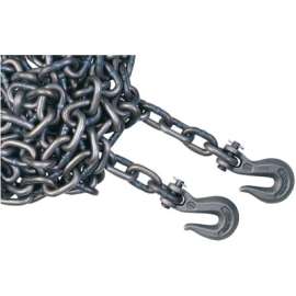 Grade 43 High Test Chains, Size 3/8 in, 5,400 lb Limit, Bright