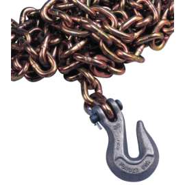Grade 70 Transport Chains, 5/16 in, 4,700 lb Limit, Yellow Dichromate
