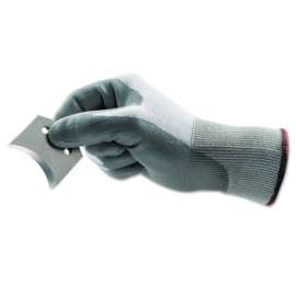 HyFlex® 11-644 Polyurethane Palm Coated Gloves, Size 12, Gray/White and Gray