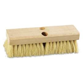 Deck Brush Head, 10 in Wide, Tampico Bristles
