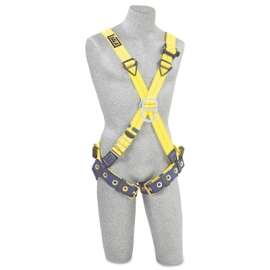 Delta Cross Over Style Climbing Harness w/Back/Front D-Rings, Universal, Tongue