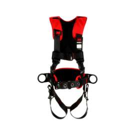 Protecta® Construction Style Positioning Harness, Comfort, D-Rings, Leg Buckles, SLR Adaptor, X-Lg, Pass-Through Chest Conn