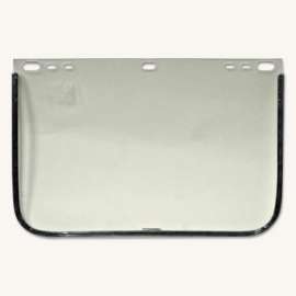 Visor, Clear, Aluminum Bound, 8 in x 12 in, For Jackson Safety® Head Gear/Cap Adaptors
