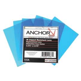 Cover Lens, 100% Polycarbonate, Miller, Outside Cover Lens, 12 7/8 in x 1 1/2 in