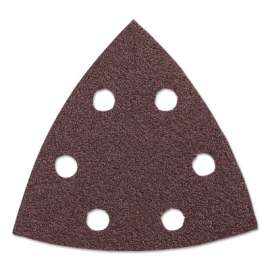 Oscillating Tool Accessory, Detail Sanding Triangle, 3-3/4 in, 120 Grit, Red, 5 PK