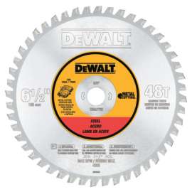 Metal Cutting Saw Blades, 6 1/2 in, 48 Teeth