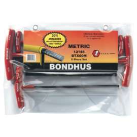 Balldriver T-Handle Hex Key Sets, Hex Ball Tip, Metric
