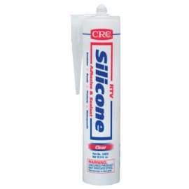 RTV Silicone Adhesive and Sealant, 12 oz Cartridge, 10.1 fl oz, Clear
