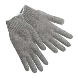 String Knit Gloves, 7 Gauge, Large, Natural