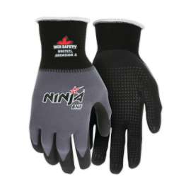 Ninja BNF Gloves, X-Large, Gray, 12 in, Work