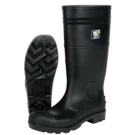 PVC Boot, Size 7, 16 in, Black