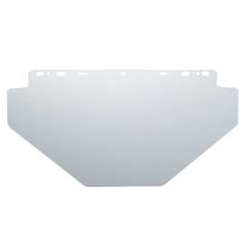 F20 Polycarbonate Face Shield, Unbound, Clear, 10 in x 20 in